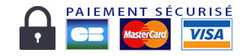 Paiement sécurisé : CB, Mastercard, Visa